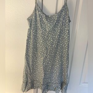 Brandy Melville Dusty Blue Floral Slip
